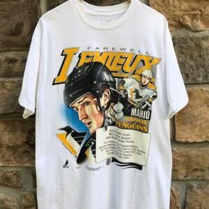 90S Mario Lemieux Pittsburgh Penguins T Shirt